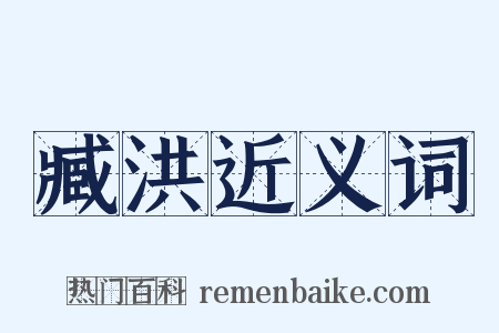 臧洪近义词是什么意思的图片